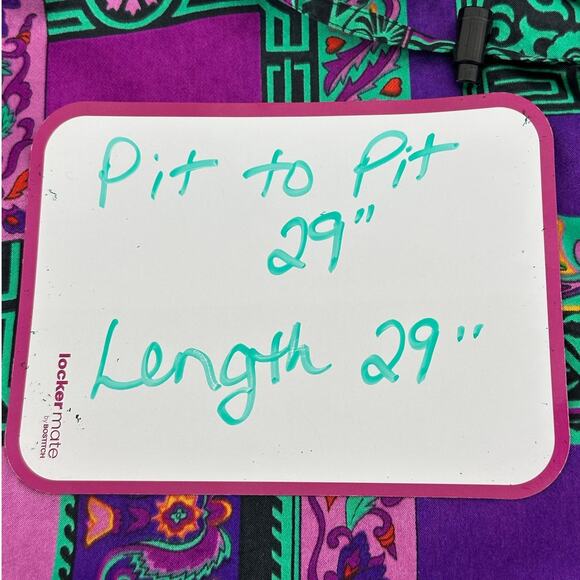 Vintage 90s Rafael Satin Jacket L Purple Teal Geometric Print Retro Statement - Picture 6 of 7